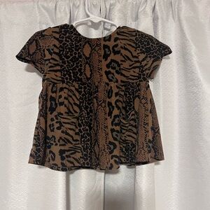 Show Me Your MuMu Animal Print Kids Dress/Long Shirt